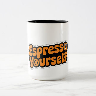 Espresso Yourown - Roligt & Motivational Coffee Mu Två-Tonad Mugg
