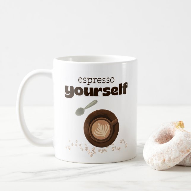Espresso Yourself 325ml Coffee Mug Kaffemugg (Med munk)