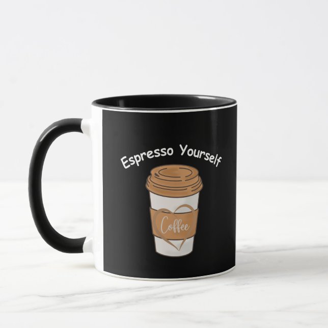 Espresso Yourself Coffee Älskare Mugg (Vänster)