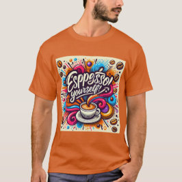 Espresso Yourself Coffee Humor T Shirt