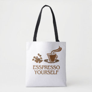 Espresso Yourself Coffee-Kopp Design Tygkasse