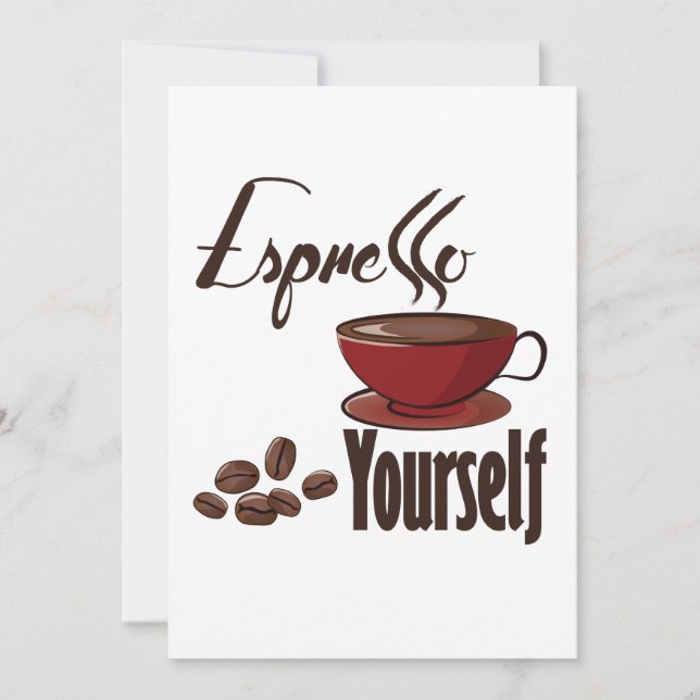 Espresso Yourself Coffee Pun Express Yourself (Framsida)