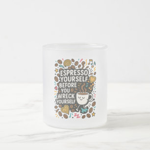 Espresso Yourself Frostad Glasmugg