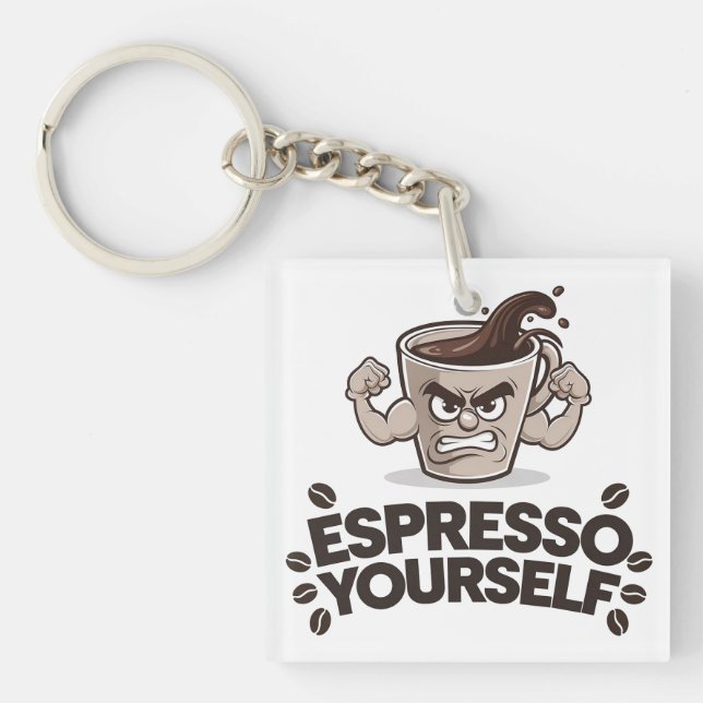 Espresso Yourself - Funny Coffee Älskare Design (Framsidan)