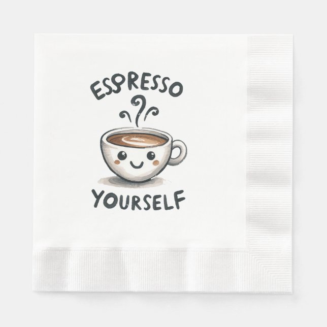 Espresso Yourself kaffe Pappersservett (Framsidan)