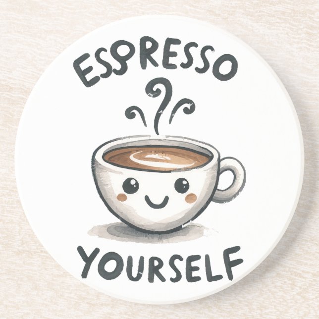 Espresso Yourself kaffe Underlägg (Framsidan)