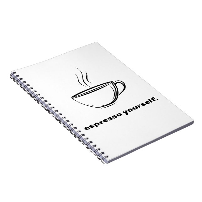 Espresso Yourself Kaffeälskare Anteckningsbok  (Högra Sidan)
