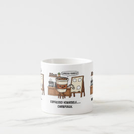 Espresso Yourself Mugg - Funny Coffee Kopp Gift Espressomugg