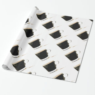 Espressohimmel som slår in papper presentpapper
