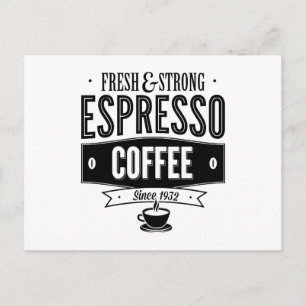 Espressokaffe Vykort