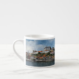 Espressokopp av den Oporto panoramat