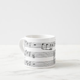 Espressomuggen - räcka skriftlig musik espressomugg