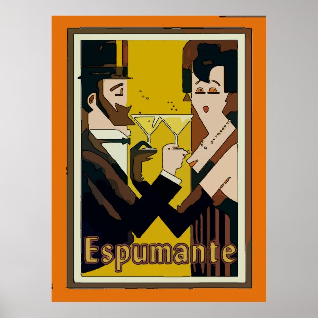 Espumante, mousserande Vin, Poster (Framsidan)