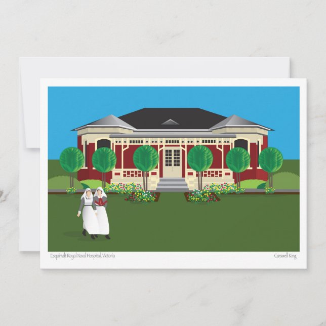 Esquimalt Royal naval Hospital - Victoria BC Julkort (Framsida)