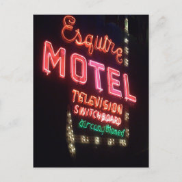 Esquire, Vintage Chicago Neon-signatur Vykort