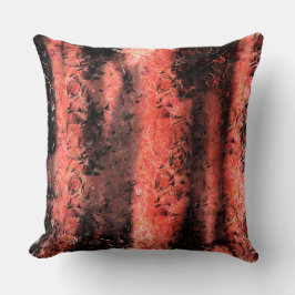 Esquisita textura coral avermelhado amassado kudde