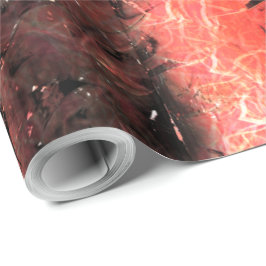 Esquisita textura coral avermelhado amassado presentpapper