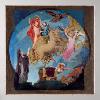 Esquisse pour l'Hôtel de Ville de Paris : Apothéos Poster