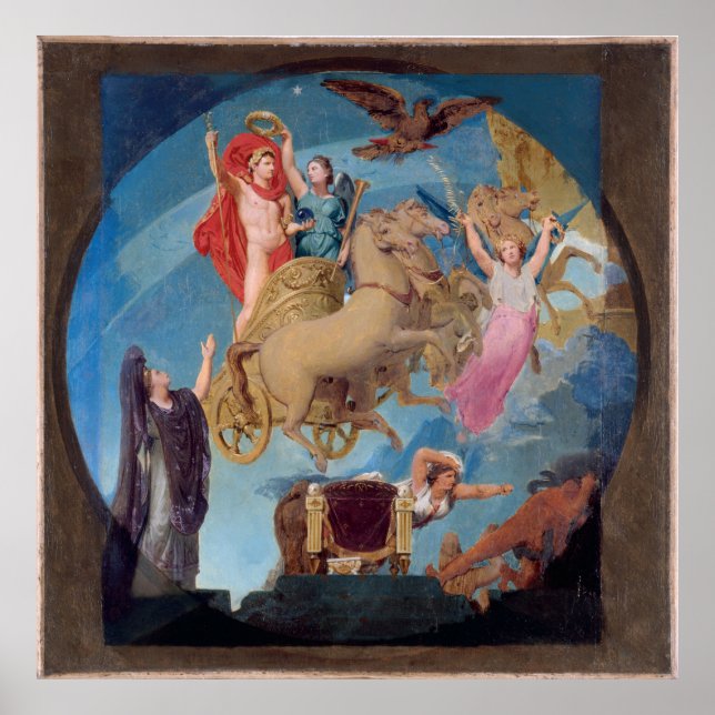 Esquisse pour l'Hôtel de Ville de Paris : Apothéos Poster (Framsidan)