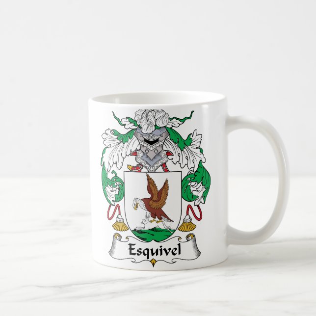 Esquivel familjvapensköld kaffemugg (Höger)