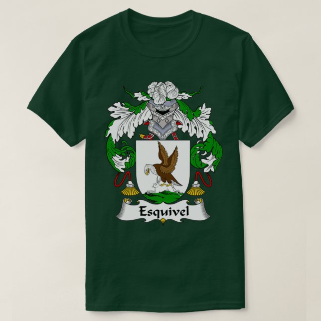 Esquivel Jackar Arm Family Crest T Shirt (Design framsida)