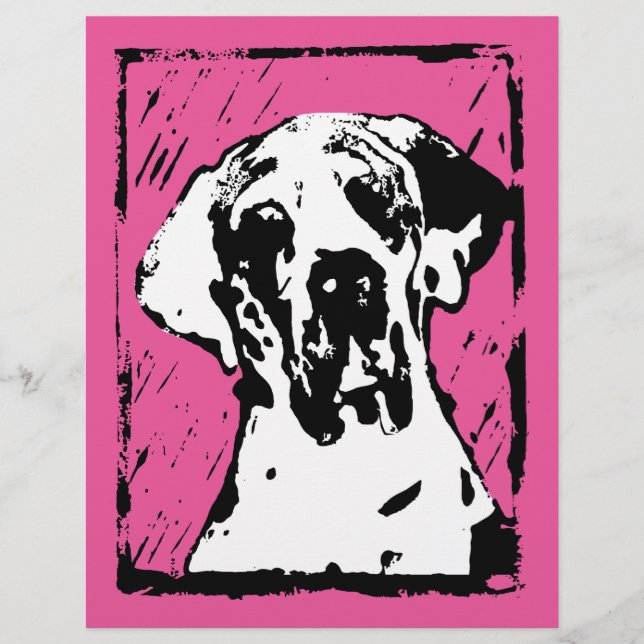 Esra Harlekin Great dane (Framsida)