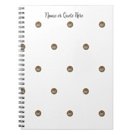 Esresso Coffee Spiral Photo Notebook Anteckningsbok