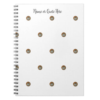 Esresso Coffee Spiral Photo Notebook Anteckningsbok