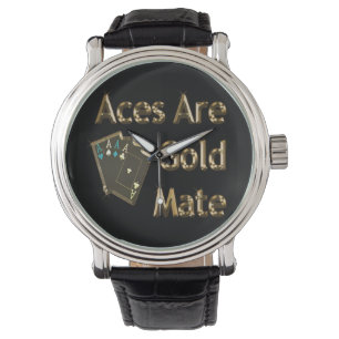 Ess är Guld Mate. Armbandsur