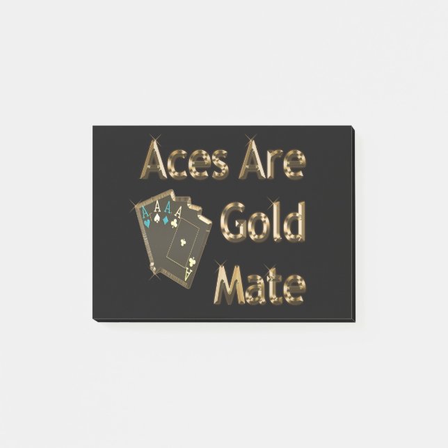 Ess är Guld Mate. Post-it Block (Framsida)