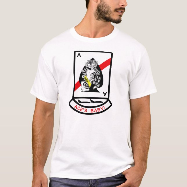 Ess för svart VF-41 Tee Shirt (Framsida)
