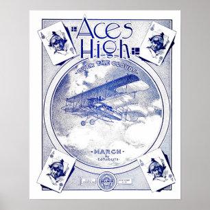 Ess High Biplane Aeronautical Lakan Music Cover Poster
