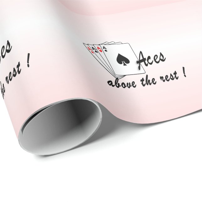 Ess i Rödfärg Presentpapper (Rullad Hörn)