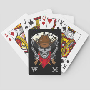 Ess N Eights Dead Man's Hand Cowboy Monogram Casinokort