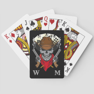 Ess N Eights Dead Man's Hand Cowboy Monogram Casinokort