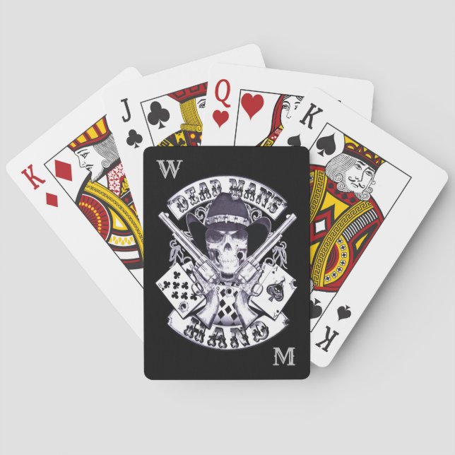 Ess N Eights Dead Man's Hand Personal Monogram Casinokort (Baksidan)