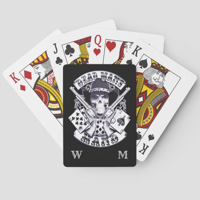 Ess N Eights Dead Man's Hand Personal Monogram Casinokort (Baksidan)