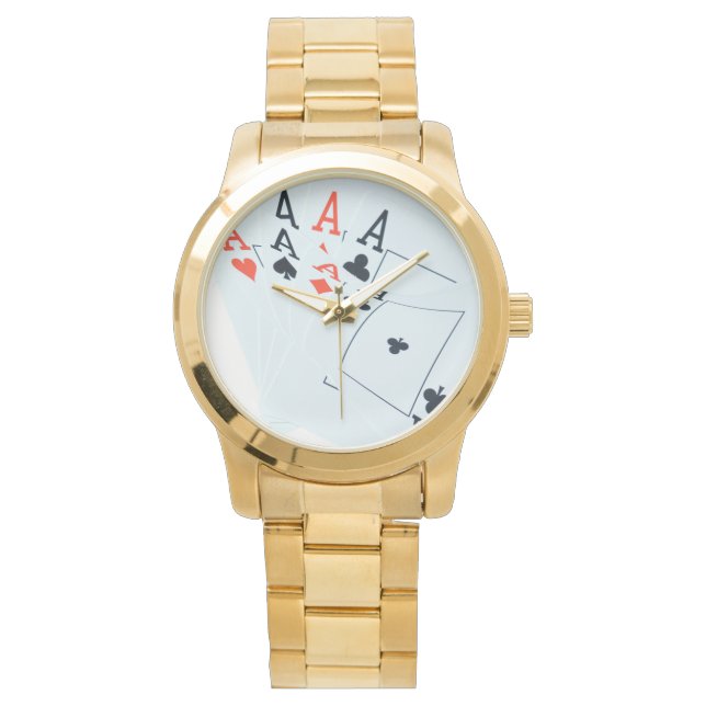 Ess Quads Poker Cards Armbandsur (Framsida)