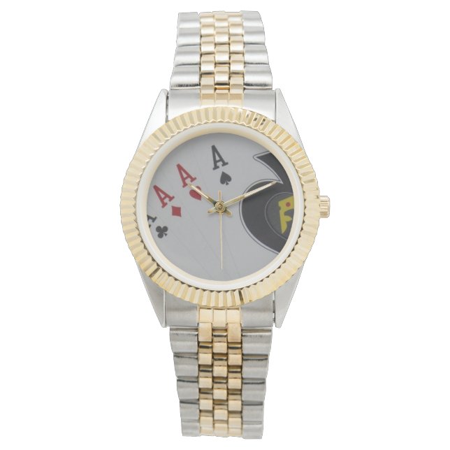 Ess Quads Poker Cards Armbandsur (Framsida)