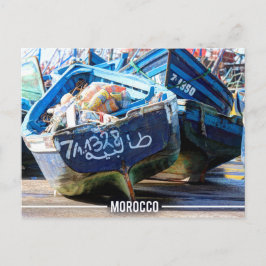 Essaouira - Arabiska Boats, Marocko Vykort