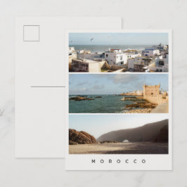 Essaouira & Legzira, Modern Marocko Resecollage Vykort