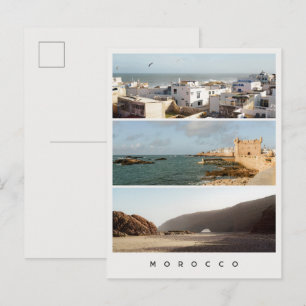 Essaouira & Legzira, Modern Marocko Resecollage Vykort