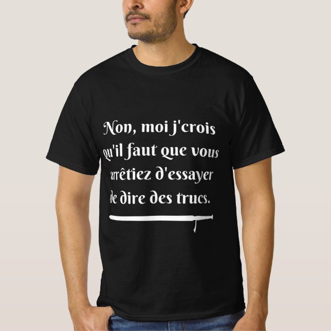 essayer de dire des trucs (blanc) t shirt (Framsida)