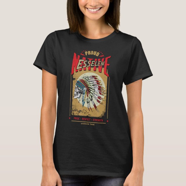 Esselen Native Indian Warrior Tribe Proud T Shirt (Framsida)