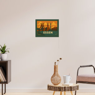 Essen Tyskland Stad Konst Poster