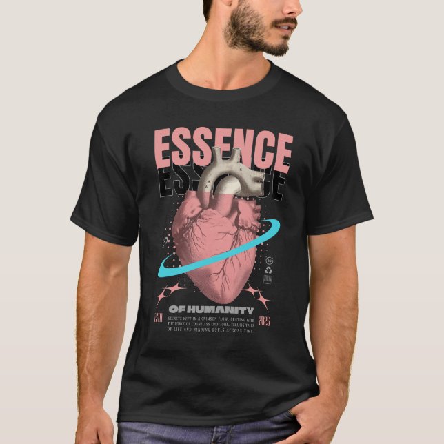 Essence of Humanity - Heart Art T Shirt (Framsida)