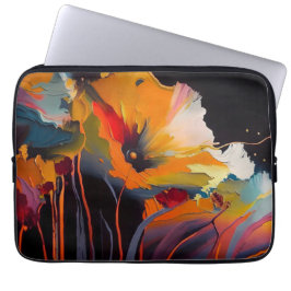 Essence Of The Garden – Abstract Floral Expression Laptop Fodral