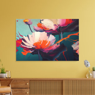 Essence Of The Garden III – Lysande blomrörelse Canvastryck