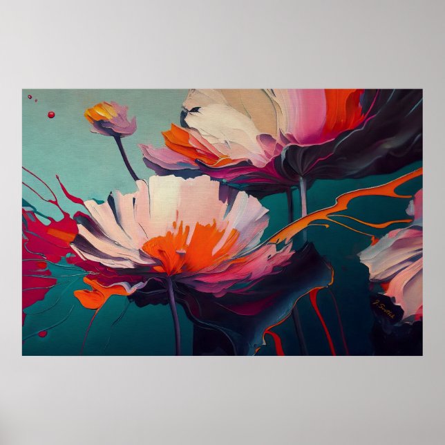 Essence Of The Garden III – Lysande blomrörelse Poster (Framsidan)