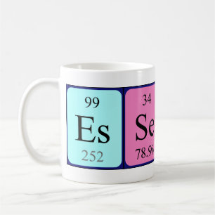 Essence Periodisk bord namn mugg